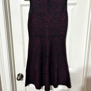 Xhilaration Black and Purple Midi Dress